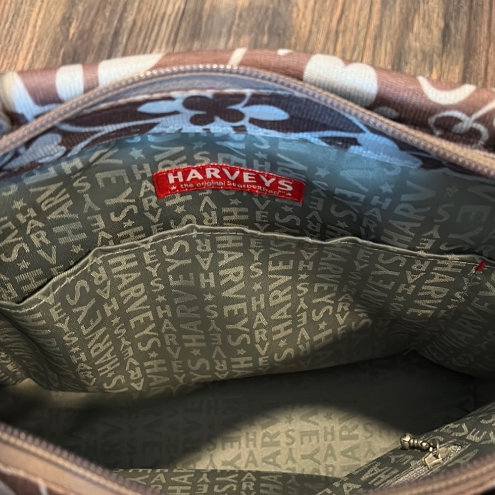 Harvey’s Floral Brown and Gray Women's Tote Bag - Picture 2 of 10